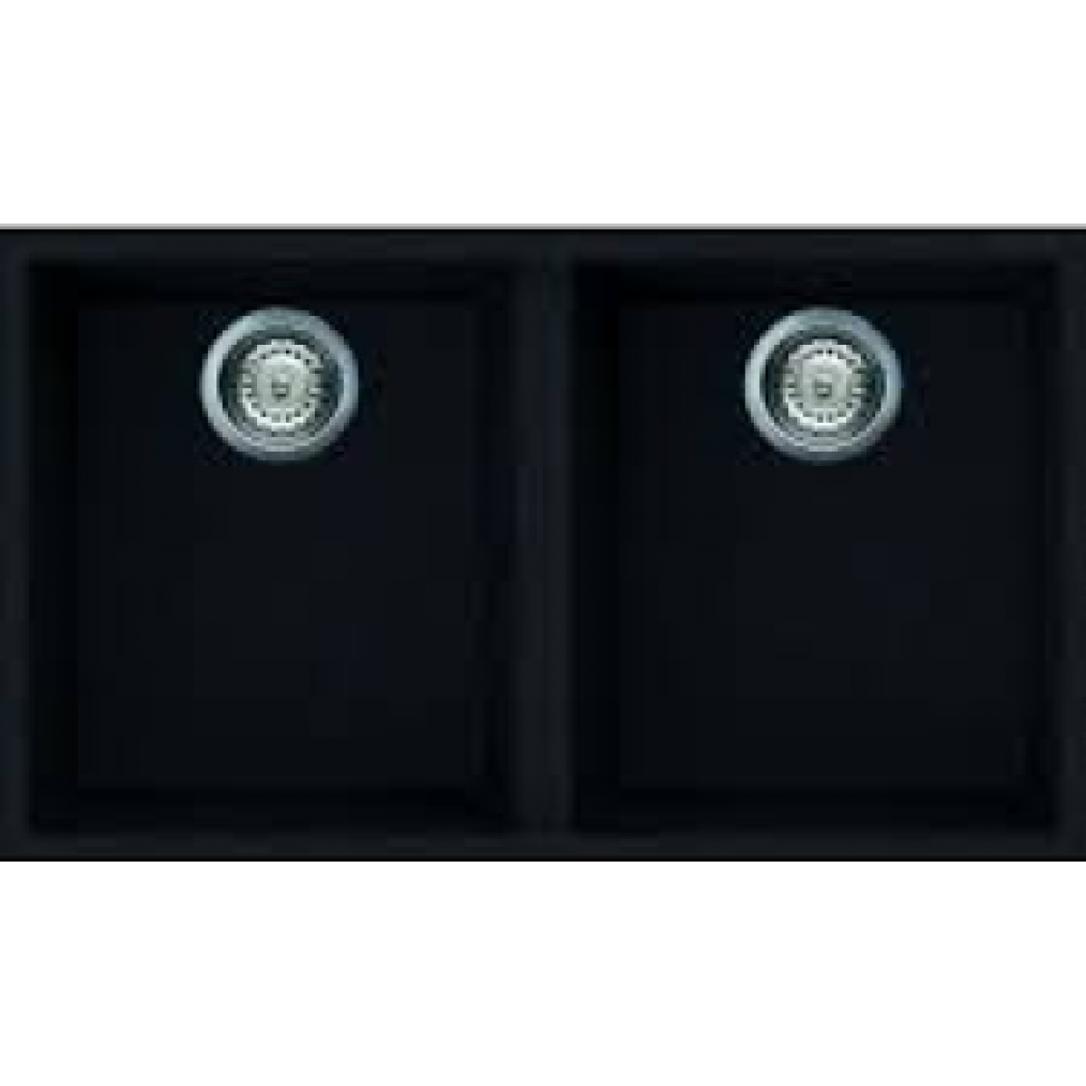 Elleci QUADRA350U 黑色花崗岩廚房台下石盆